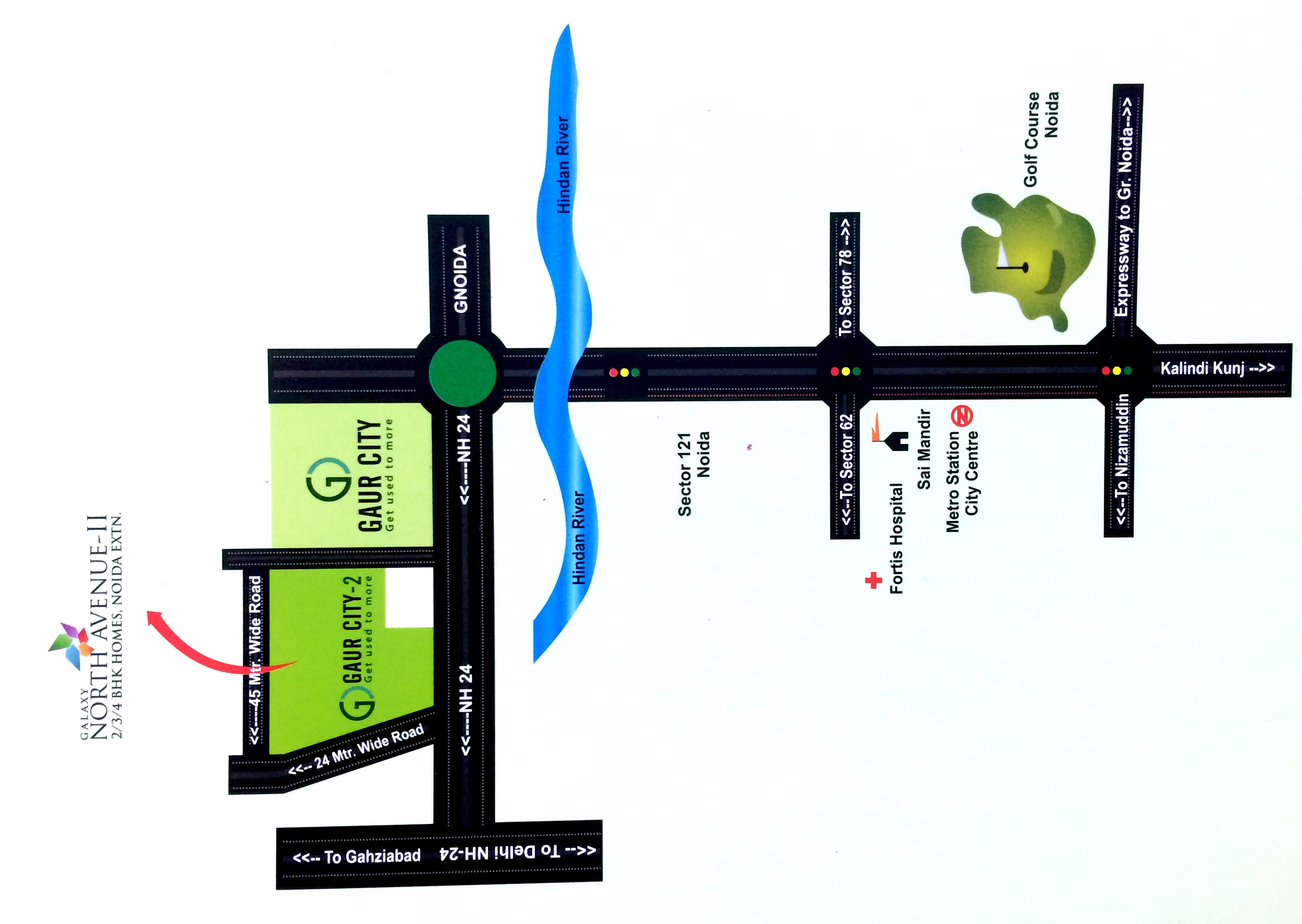 Galaxy North Avenue Location Map