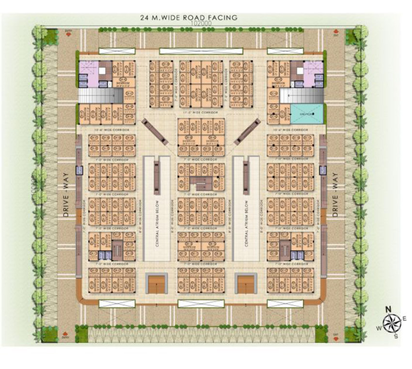 Galaxy Diamond Plaza Site Plan
